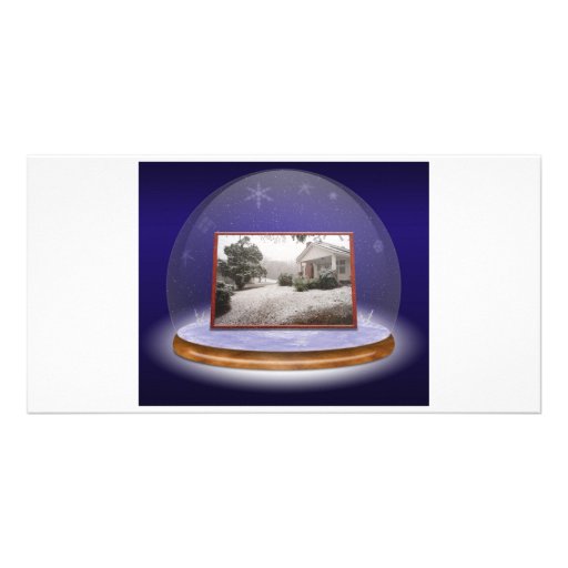 Snowglobe Photo Greeting Card