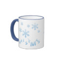 Snowing Christmas mugs