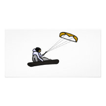 snowkiting custom photo card
