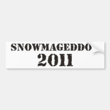 Snowmageddon Bumper Stickers