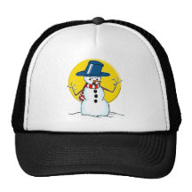 snowman1 colour mesh hats