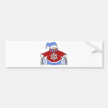 Snowman 1 bumper sticker