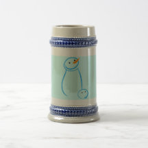 Snowman and Steve Sketch Mug