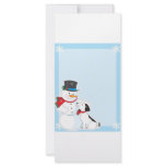 Snowman Background rack cards