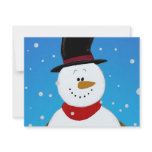 Snowman - Blue invitations