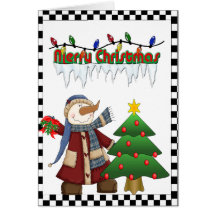 Snowman Christmas Card