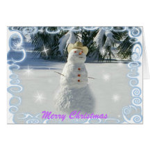 Snowman Christmas Card