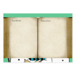 Snowman Christmas Carolers Recipe Cards business cards