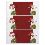 Snowman Christmas flyers