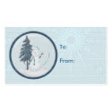 Snowman Christmas Gift Tag business cards