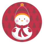 Snowman Christmas Sheet Stickers