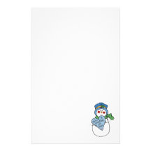 Snowman Christmas Stationery