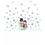 Snowman couple shirt
