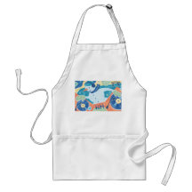 Snowman DJ Christmas Dance Party Aprons