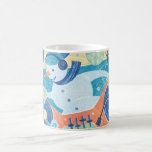 Snowman DJ Christmas Dance Party Coffee Mugs