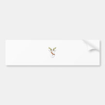 Snowman Dog with antlers Bumper Stickers