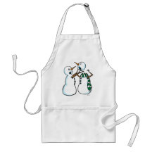 snowman fight aprons