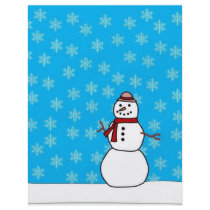 Snowman Flyer Design