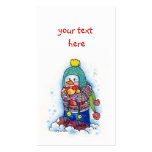 Snowman Gift Tag business cards