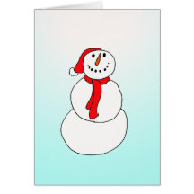 snowman greetingcard