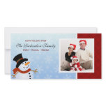 Snowman Happy Holidays Family Photo Cards photo cards