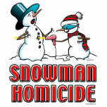 snowman homicide 2 photo sculptures