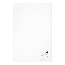 Snowman in Love Stationery Design
