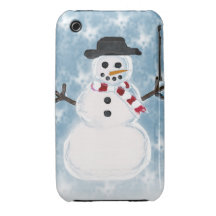 Snowman Iphone4 case iPhone 3 Cases