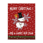 snowman kawaii xmas greetings
