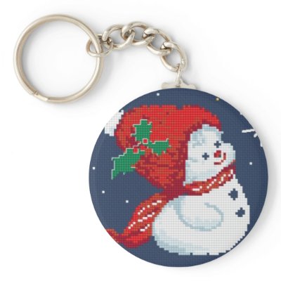 Snowman Keychain by alitade