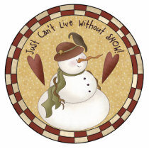 Snowman Loves Snow Ornament Cut Outs