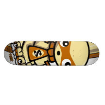 Snowman Mascot Skate Deck