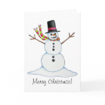 Snowman "Merry Christmas" Card