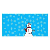 Snowman Personalized Photo Card