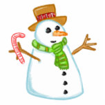 Snowman photo sculptures