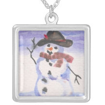 Snowman Playing Dress Up Custom Jewelry