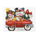 Snowman postcards