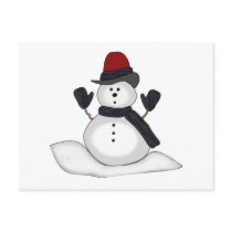 Snowman Postcard