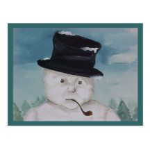 Snowman Postcard