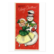 Snowman Postcard