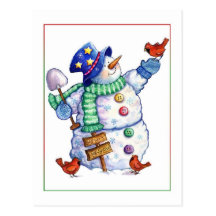 Snowman Postcard