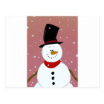 Snowman - Red Post Cards