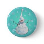 SNOWMAN, SCARF & SNOW HAT by SHARON SHARPE buttons
