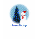 Snowman Seasons Greetings Ladies Long Sleeve t-shirts