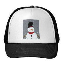 Snowman - Silver Trucker Hat
