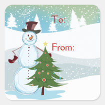 Snowman stickers