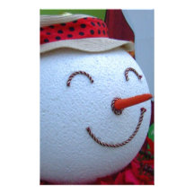 Snowman Stationery Design