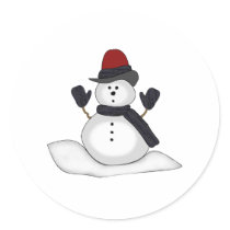 Snowman Stickers