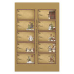 Snowman Winter Gift Tags on a Sheet - D2 flyers