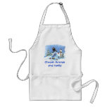Snowman with Birds aprons